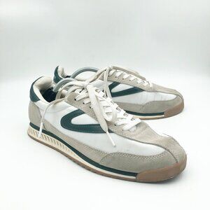 TRETORN Rawlins Retro Jogger White Green Sneaker Tennis Shoes Womens 8.5
